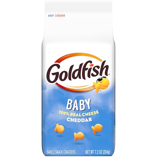 Goldfish Baby Cheddar Cheese Crackers, 7.2 Oz Bag - Image 1