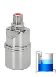 Excefore 1/2" Water Float Valve, 304 Stainless Steel Fully Automatic Water Level Control Float Valve, Auto Shut Off Ball Mini Float Valve, Suirtable for Water Tank, Water Towers  - Image 1