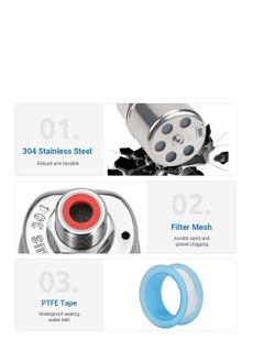 Excefore 1/2" Water Float Valve, 304 Stainless Steel Fully Automatic Water Level Control Float Valve, Auto Shut Off Ball Mini Float Valve, Suirtable for Water Tank, Water Towers  - Image 5