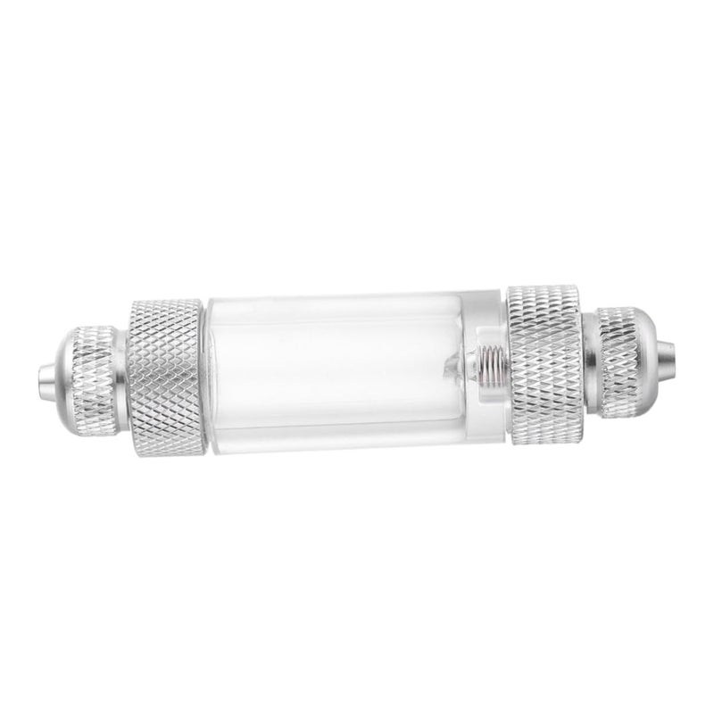 Aquarium CO2 Double Bubble Counter Diffuser Silver Non Return Tool - Image 2