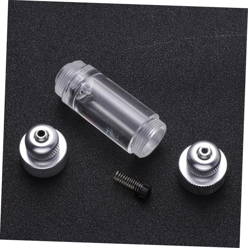 Aquarium CO2 Double Bubble Counter Diffuser Silver Non Return Tool - Image 5