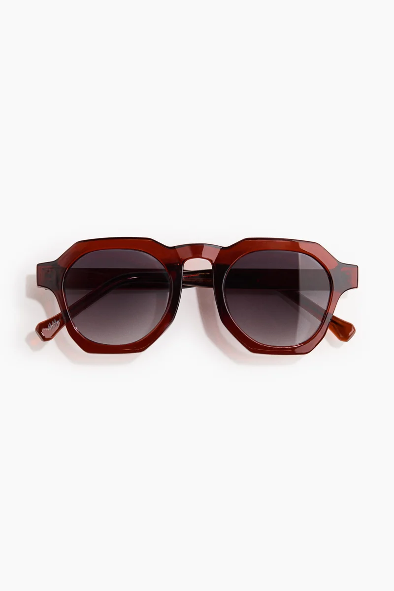 Hexagon-shaped sunglasses
