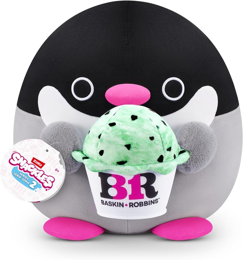 Snackles 77606G Penguin (Baskin Robbin) Series 2 Large Plush Toy Large (40 cm) - Image 1