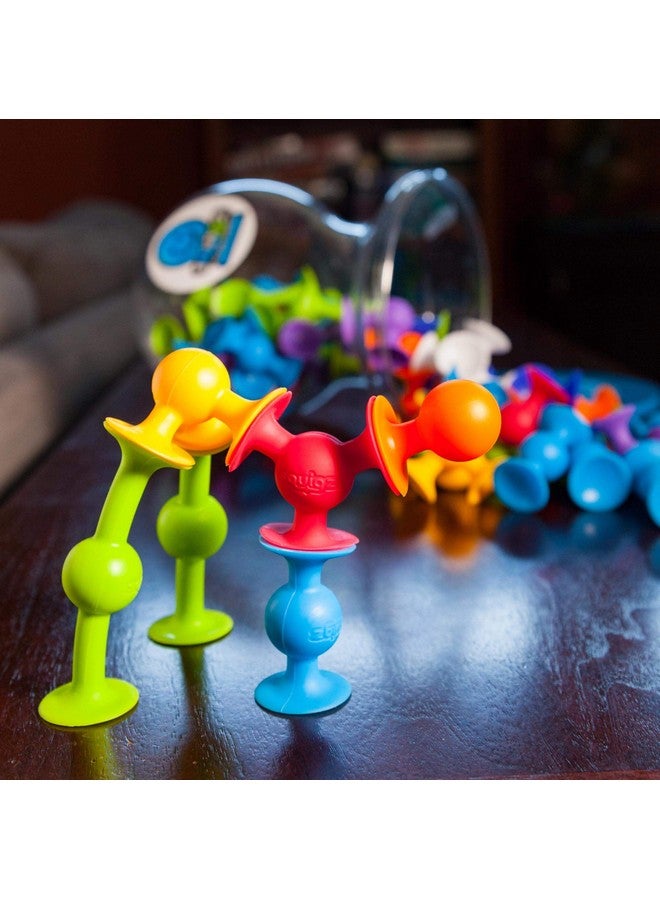 Fat Brain Toys Fat Brain Toys Squigz Deluxe Set - 50-Piece Suction Construction Toy for Ages 3+  - Image 3