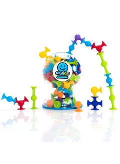 Fat Brain Toys Fat Brain Toys Squigz Deluxe Set - 50-Piece Suction Construction Toy for Ages 3+  - Image 1