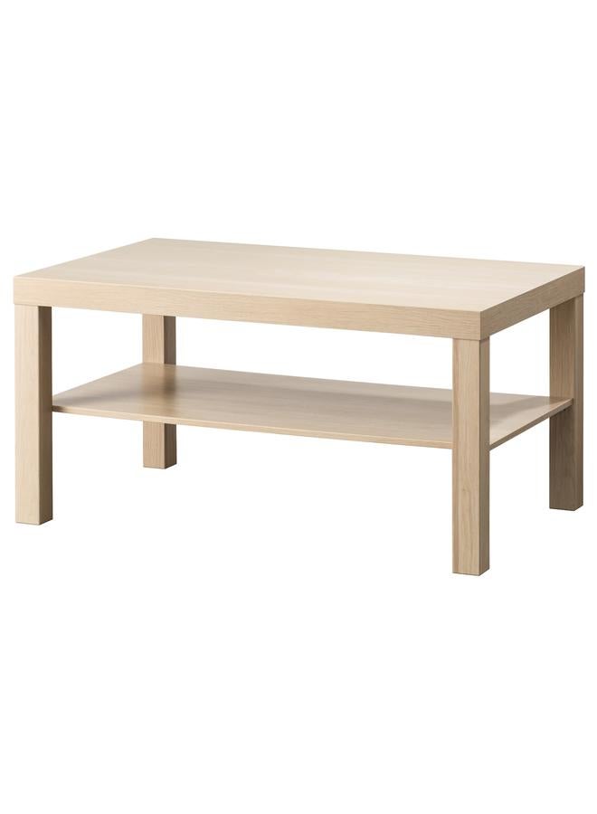 Zaboon Coffee table, white stained oak effect, 90x55 cm - Image 1