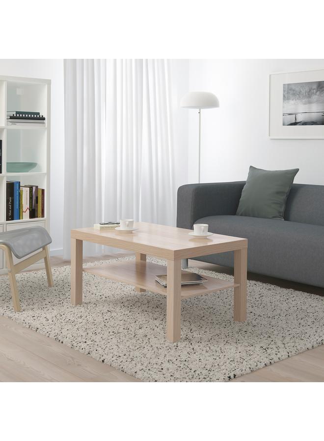 Zaboon Coffee table, white stained oak effect, 90x55 cm - Image 2