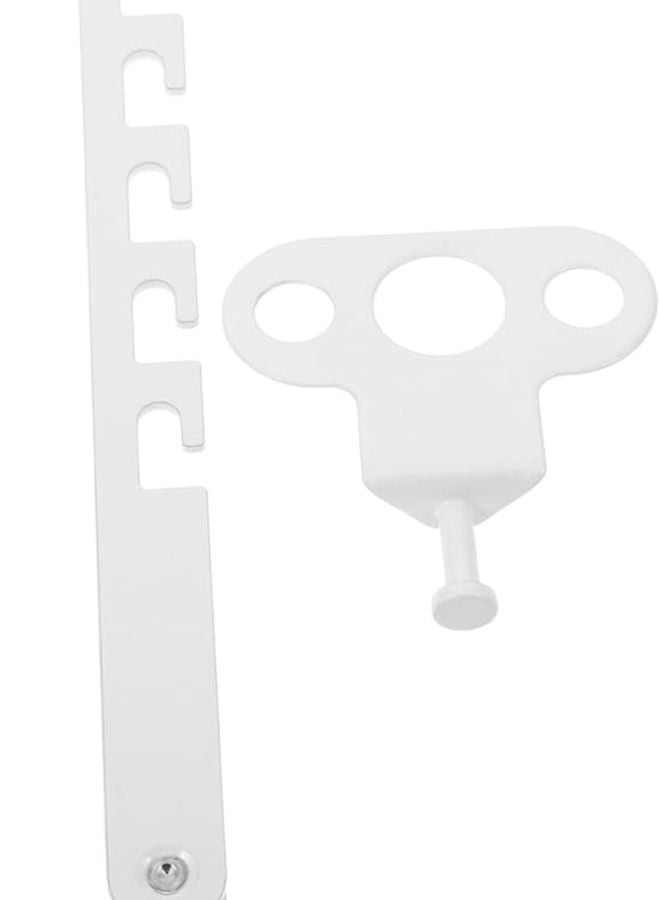Tehaux Childproof Window Locks for Sliding and Iron Doors Home Security Safety White - Image 2