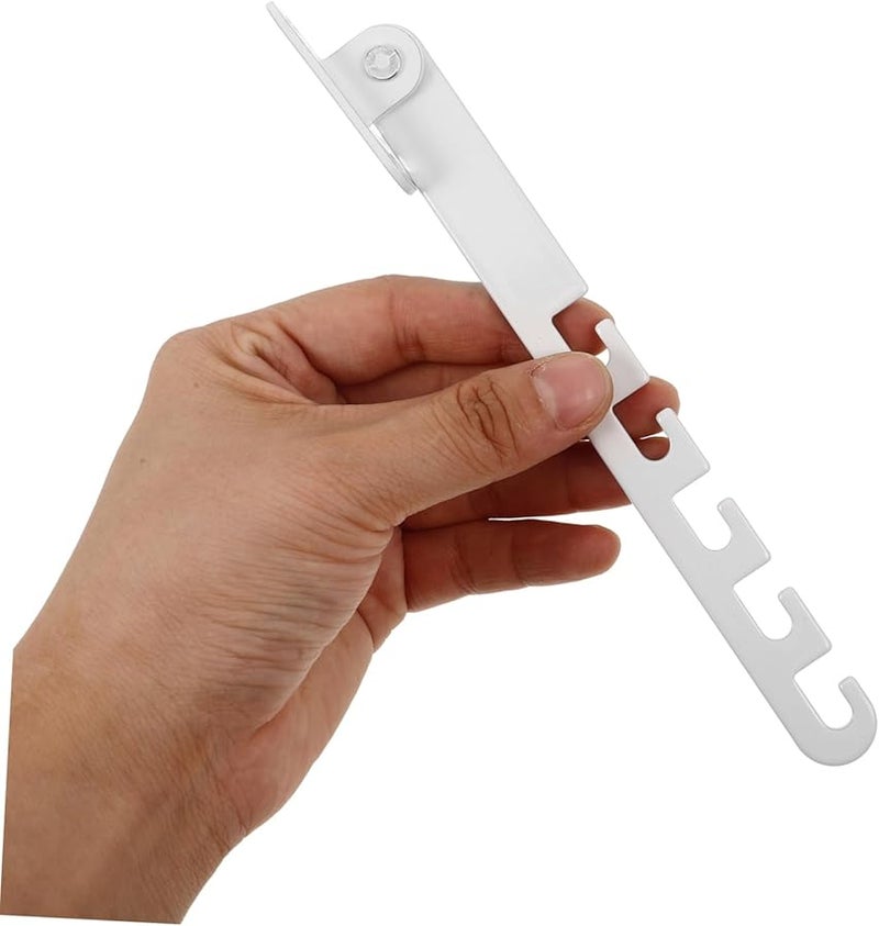 Tehaux Childproof Window Locks for Sliding and Iron Doors Home Security Safety White - Image 4