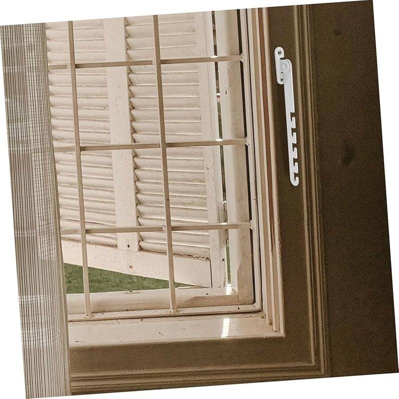 Tehaux Childproof Window Locks for Sliding and Iron Doors Home Security Safety White - Image 5