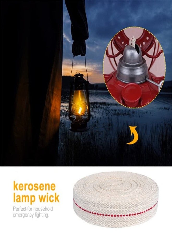 Hell Blues 1" Inch Wide Oil Lamp Wick, Cotton Lantern Wick Oil Lantern for Kerosene Burner Lighting & Paraffin Oil Wick (3 Rolls, 6 Foot Each) - Image 2