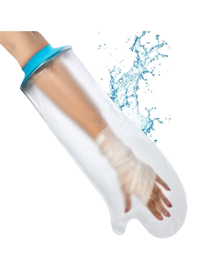 DUNISO Arm Cast Cover For Shower Adult Long, Waterproof Soft Comfortable Watertight Seal To Keep Wounds Dry, Bath, Bandage Protector Cover Perfectly Hand, Wrist, Finger, Elbow Reusable  - Image 1