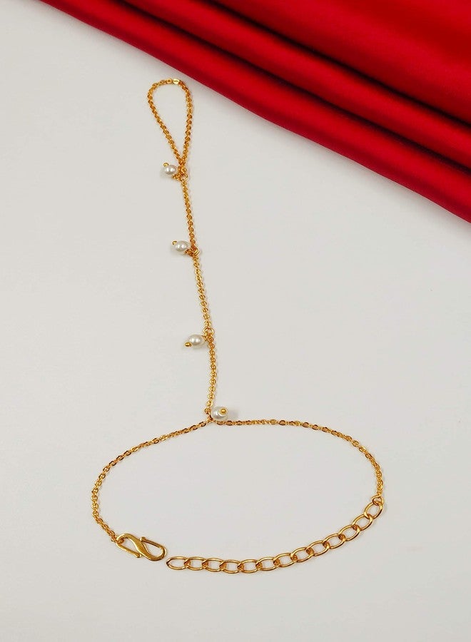 JHB Pearl Haathphool Bracelet for Girl's and Women's - Image 2