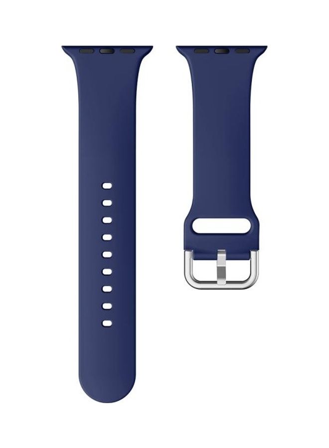 NIBEMINENT Ethnic Replacement Watchband for Apple Watch Series 1/2/3/4/5/6/7/SE 38/40/41mm Midnight Blue  - Image 4