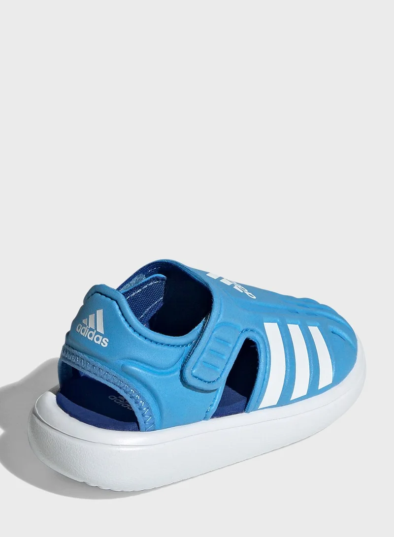 adidas صندل صيفي للسباحة مغلق من الأمام