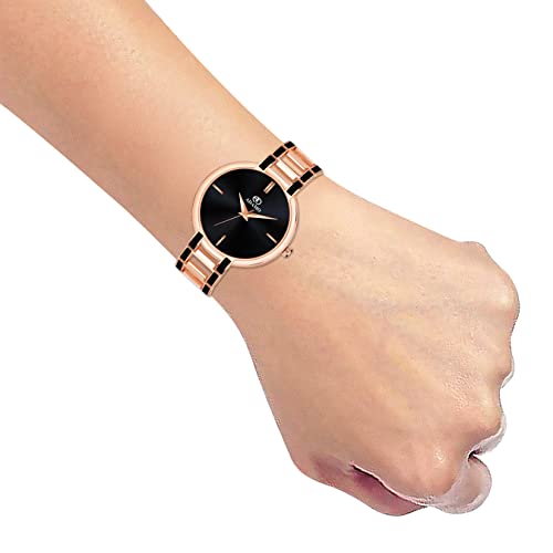 ADAMO Enchant Black Dial Women's & Girl's Watch 2480KM02 - Image 4