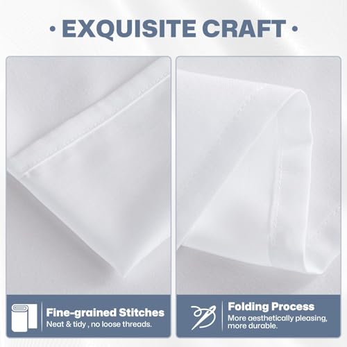 Lavisun Twin Flat Sheets Only, 6 Pack Soft Brushed Microfiber Bedding Sheets for Hotel, Massage, Hospital, Home, Dorm, Bulk Flat Sheets Only Twin Size (White) - Image 3