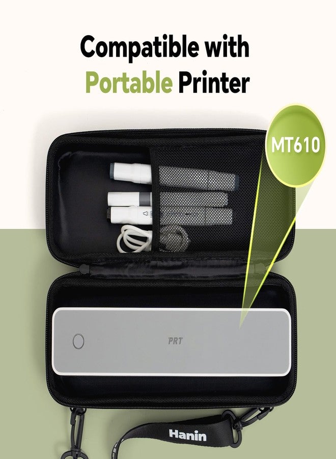 PRT Portable Carrying Case, Compatible iDPRT/HPRT MT610 Portable Thermal Printer, Storage Bag for Thermal Printer and Accessories (Case Only), Black - Image 2