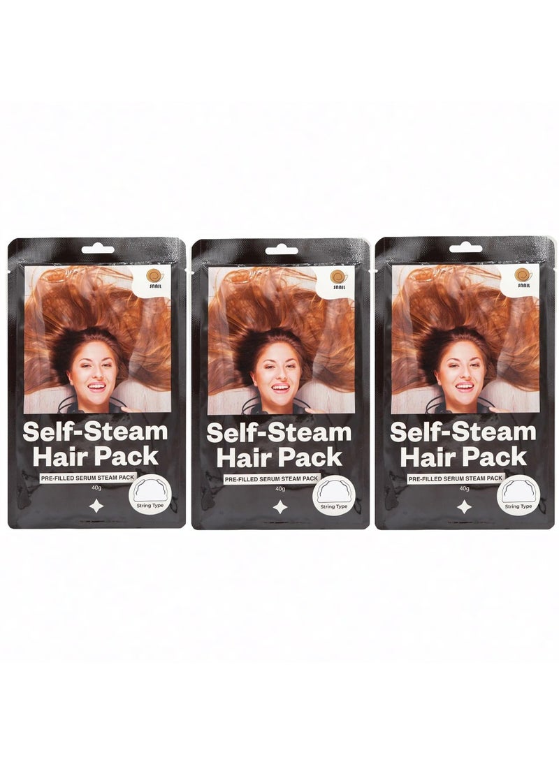 سنايل مجموعة مكونة من 3 قطع ماسك بخار الشعر الذاتي 40جرام - Image 1