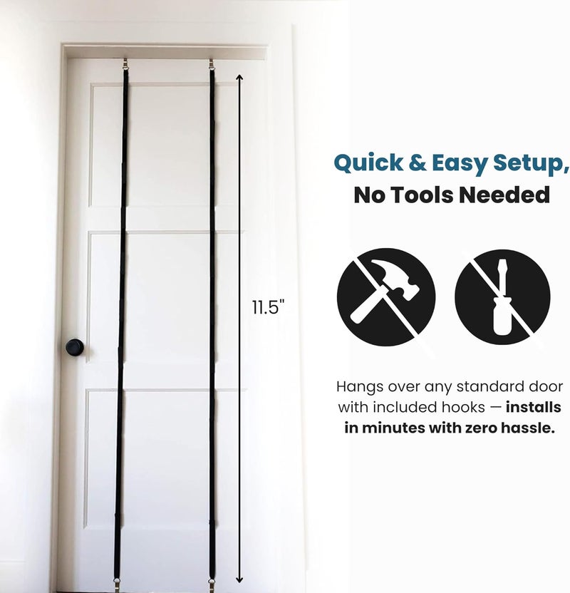 Jokari Over-the-Door Hat Rack Organizer 4 Pack – Holds Up to 32 Baseball Caps, Snapbacks, or Fitted Hats – Adjustable Closet Door Hat Storage with Hooks – No-Tool Installation for Men, Women, and Kids - Image 5