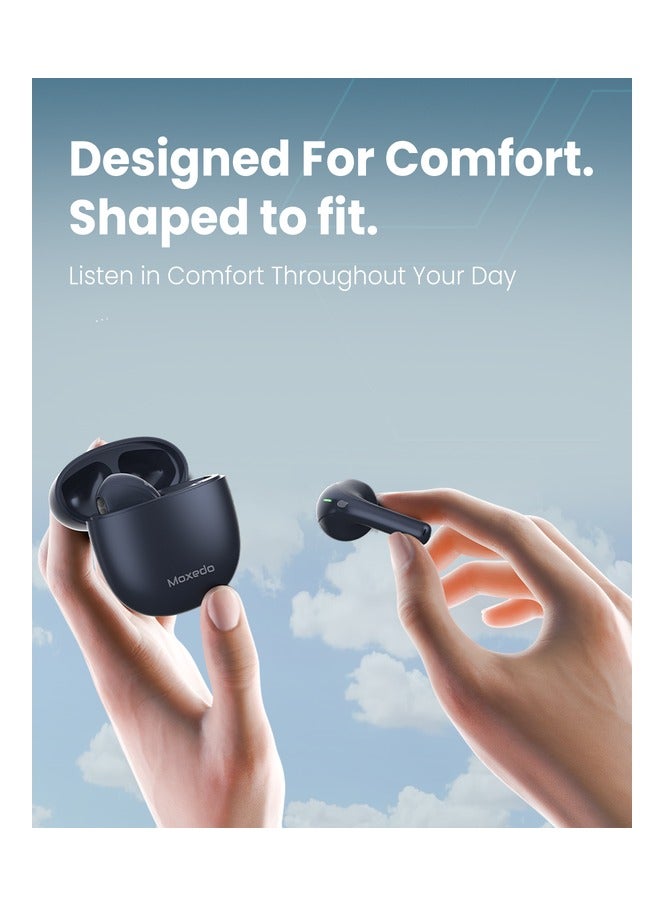 Moxedo True Wireless Earbuds S6 Bluetooth 5.3 7 Hours Playing Time 300 mAh Charging Case (Blue) - Image 2