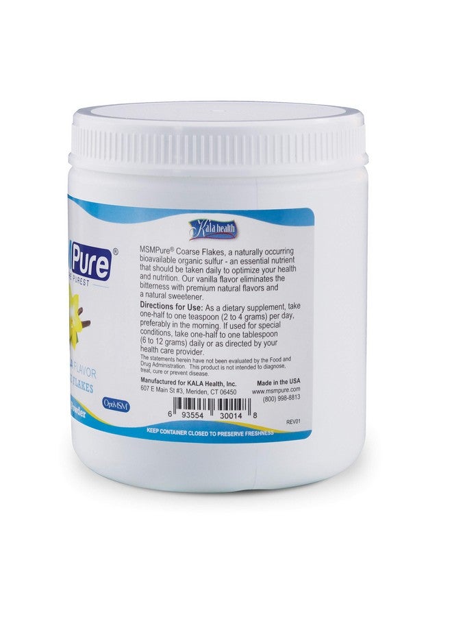 KALA HEALTH MSMPure Vanilla Flavored Coarse MSM Powder Flakes - US-Sourced MSM for Joint Health, Skin Appearance, and Hair & Nail Support - 1 lb, Organic Sulfur - Image 2
