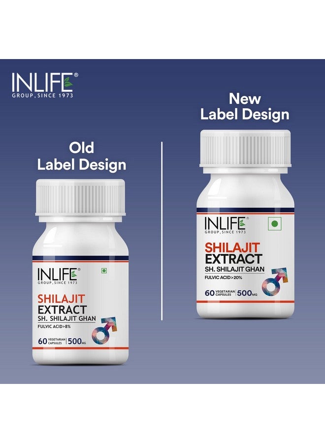 Inlife مكمل مستخلص شيلاجيت النقي من INLIFE للرجال | القوة والقدرة على التحمل، 500 ملغ - 60 كبسولة نباتية - Image 4