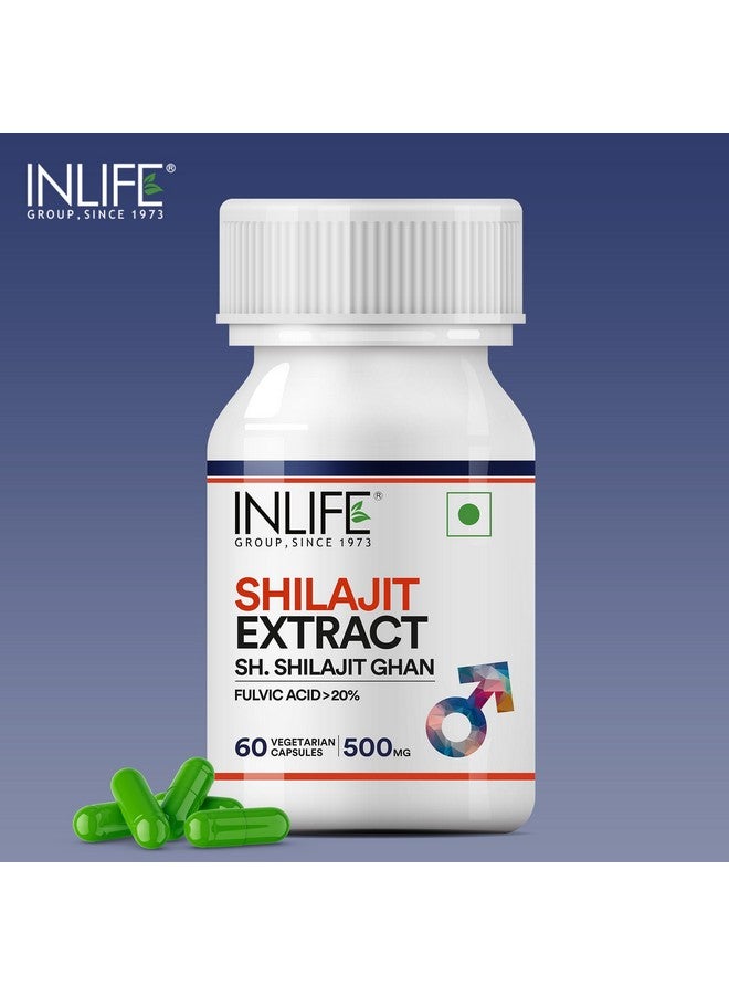 Inlife مكمل مستخلص شيلاجيت النقي من INLIFE للرجال | القوة والقدرة على التحمل، 500 ملغ - 60 كبسولة نباتية - Image 5