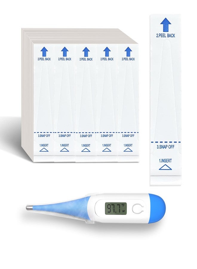 Boncare Thermometer Covers Disposable - 100 Pcs Probe Covers for Digital Thermometers, Can be Used for Oral, Rectally or Underarm - Image 1