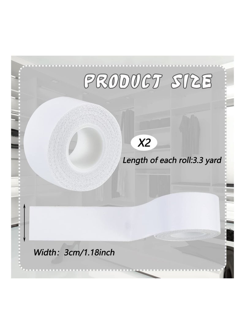 XiuWoo Sweat Pads Collar Protector, Disposable Shirt Tape, 2 Rolls for Hat Self Adhesive Invisible Neck Liner Tape Patches Protector Against Stain - Image 2