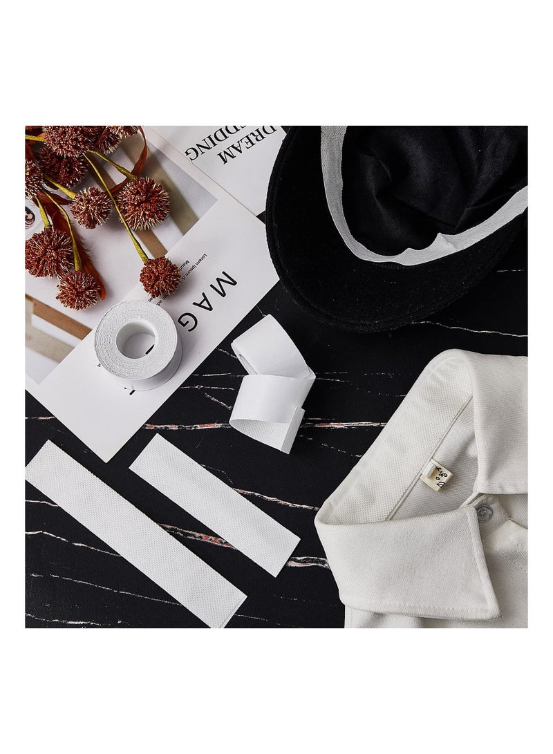XiuWoo Sweat Pads Collar Protector, Disposable Shirt Tape, 2 Rolls for Hat Self Adhesive Invisible Neck Liner Tape Patches Protector Against Stain - Image 5