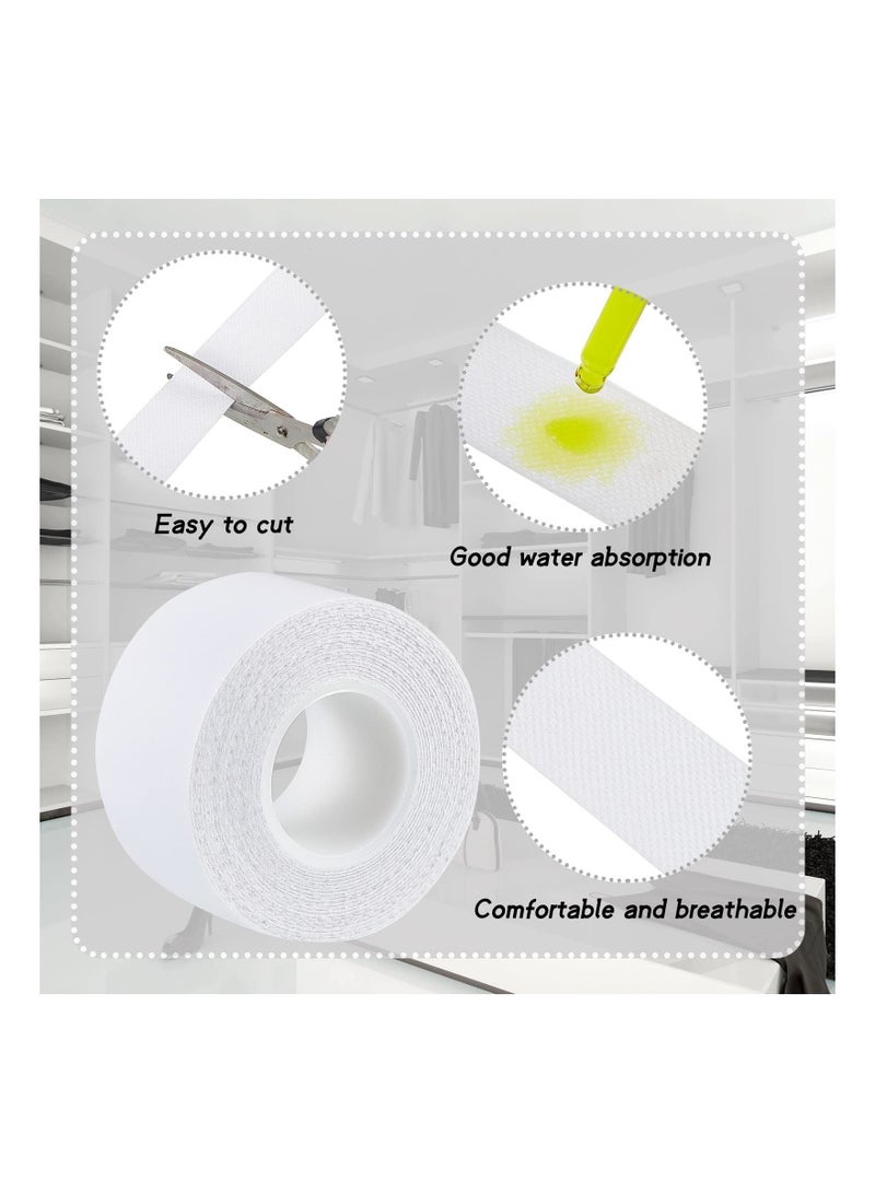 XiuWoo Sweat Pads Collar Protector, Disposable Shirt Tape, 2 Rolls for Hat Self Adhesive Invisible Neck Liner Tape Patches Protector Against Stain - Image 3