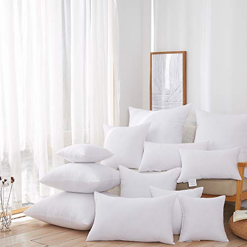 Acanva Polyester Decorative Rectangle Throw Pillow Inserts, Hypoallergenic Form Stuffer Cushion Sham Filler, 16x26, White, 1 Count (Pack of 1) - Image 2