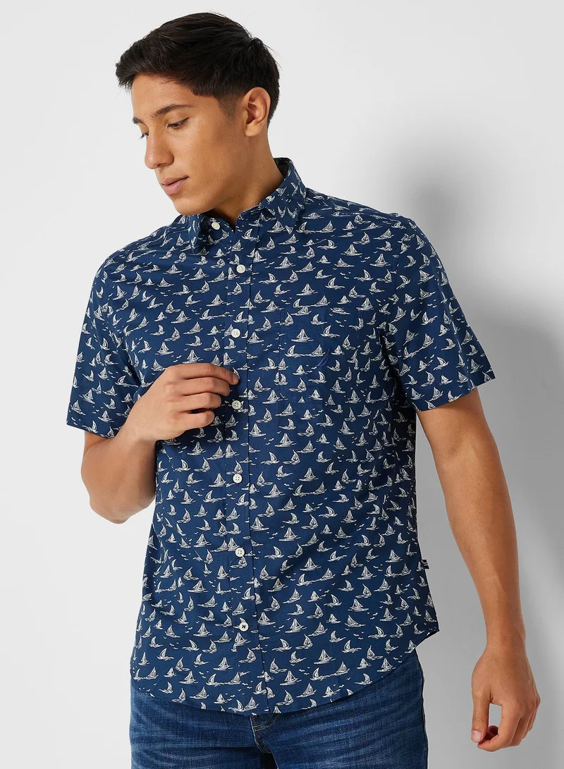 NAUTICA Casual Regular Fit Wrinkle Resistant Shirt