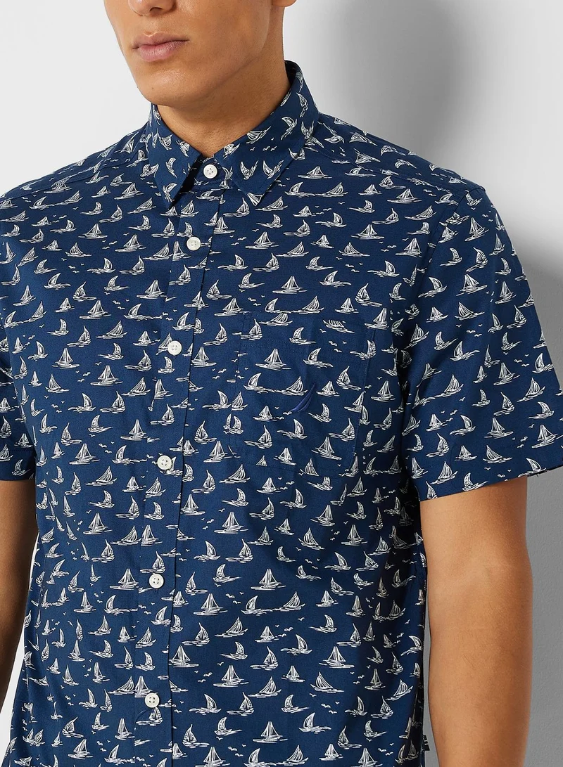 NAUTICA Casual Regular Fit Wrinkle Resistant Shirt