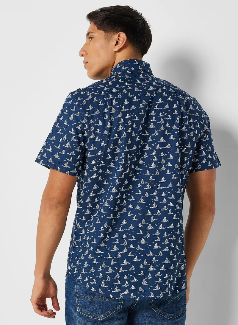 NAUTICA Casual Regular Fit Wrinkle Resistant Shirt
