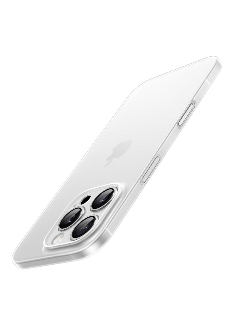 Raxoom Ultra Slim (0.35mm Thin) Case for iPhone 16 Pro 6.3 Inch â€“ Camera Lens Full Protection, Lightweight Matte Finish PP Hard Minimalist Cover (Frosted Clear) | Anti-Fingerprint & Non-Yellowing - Image 1