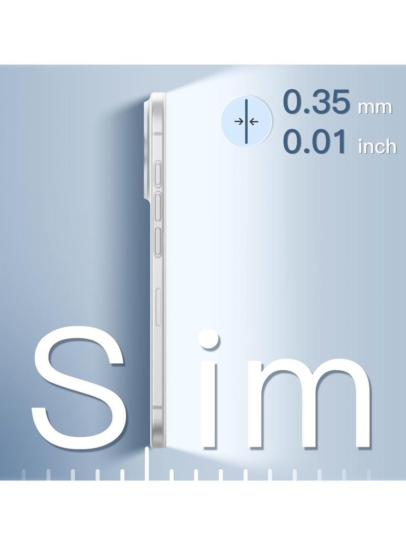 Raxoom Ultra Slim (0.35mm Thin) Case for iPhone 16 Pro 6.3 Inch â€“ Camera Lens Full Protection, Lightweight Matte Finish PP Hard Minimalist Cover (Frosted Clear) | Anti-Fingerprint & Non-Yellowing - Image 3