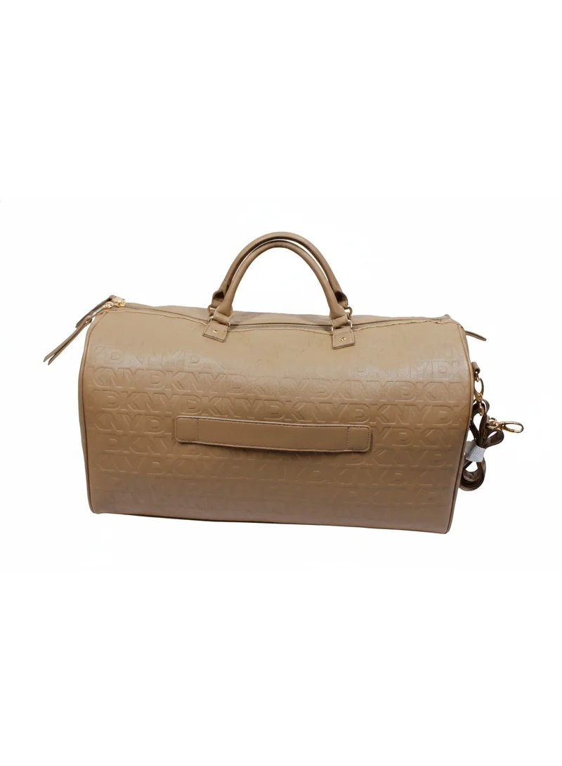 دكني حقيبة دافل دي كيه إن واي عمودية بنقش بارز للجنسين بعجلات خفيفة للغاية بلونين والجوز
