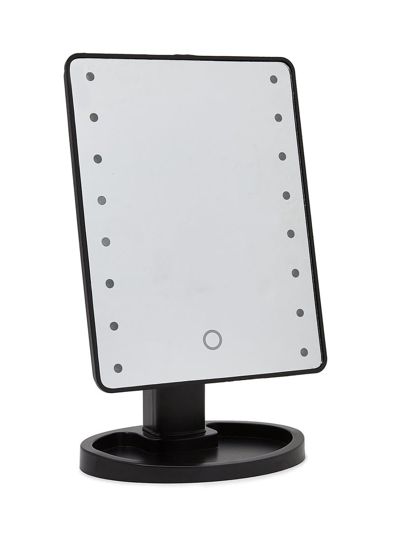 Makeup Mirror With Built In LED Lights Black - Image 1