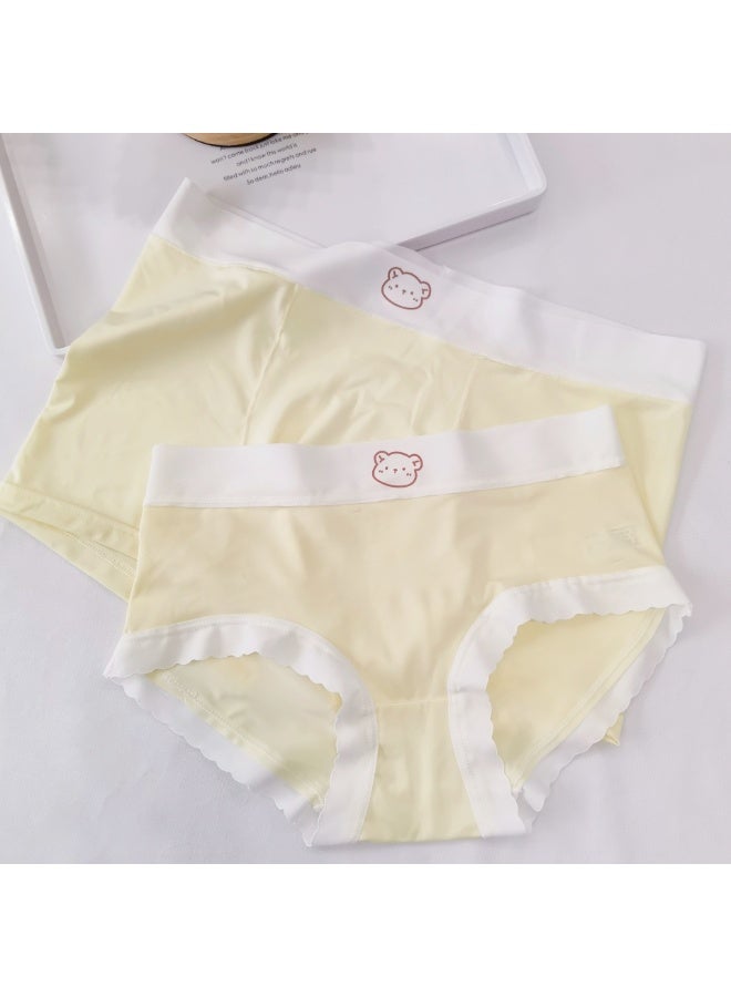 KUYING Brand New Comfortable Skin Friendly Breathable Couple Underwear Set Of 2