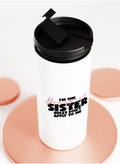 LIT White Tumbler Youngest Sister Gift Straight Tumbler Sister Present Funny Family Gifts  - Image 5
