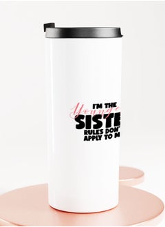 LIT White Tumbler Youngest Sister Gift Straight Tumbler Sister Present Funny Family Gifts  - Image 2