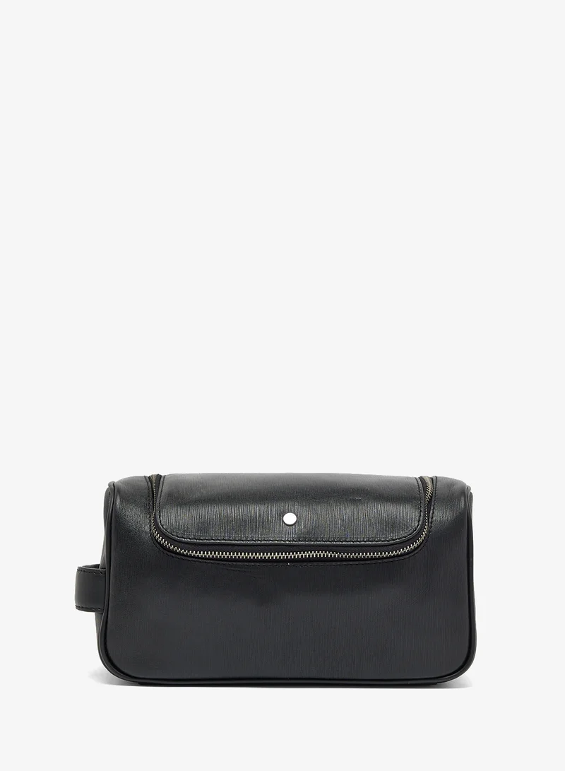 Ted Baker Bark Texture Leather Washbag