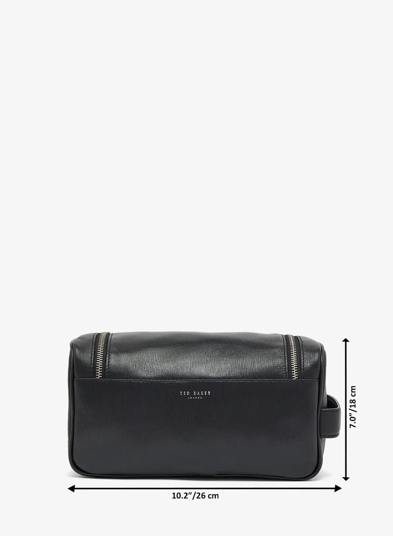 Ted Baker Bark Texture Leather Washbag