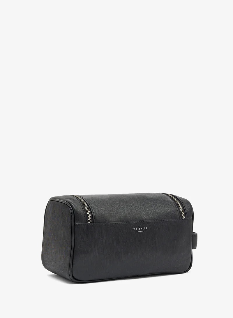 Ted Baker Bark Texture Leather Washbag