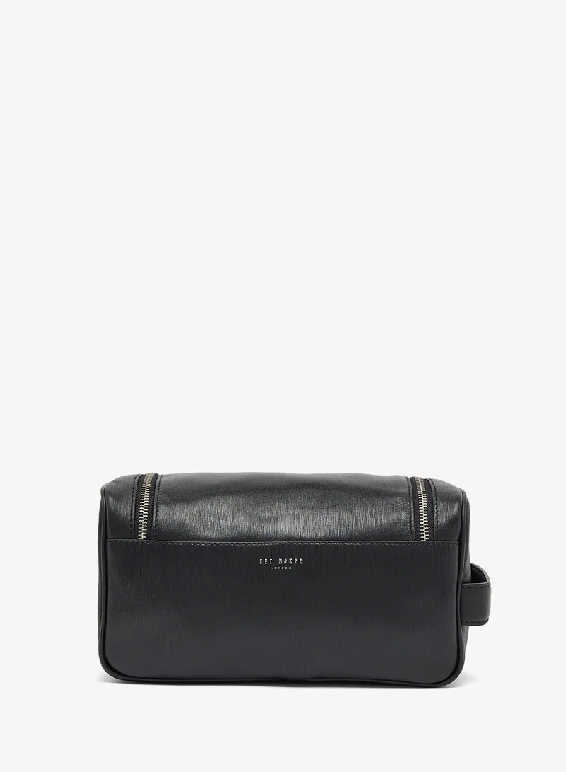 Ted Baker Bark Texture Leather Washbag
