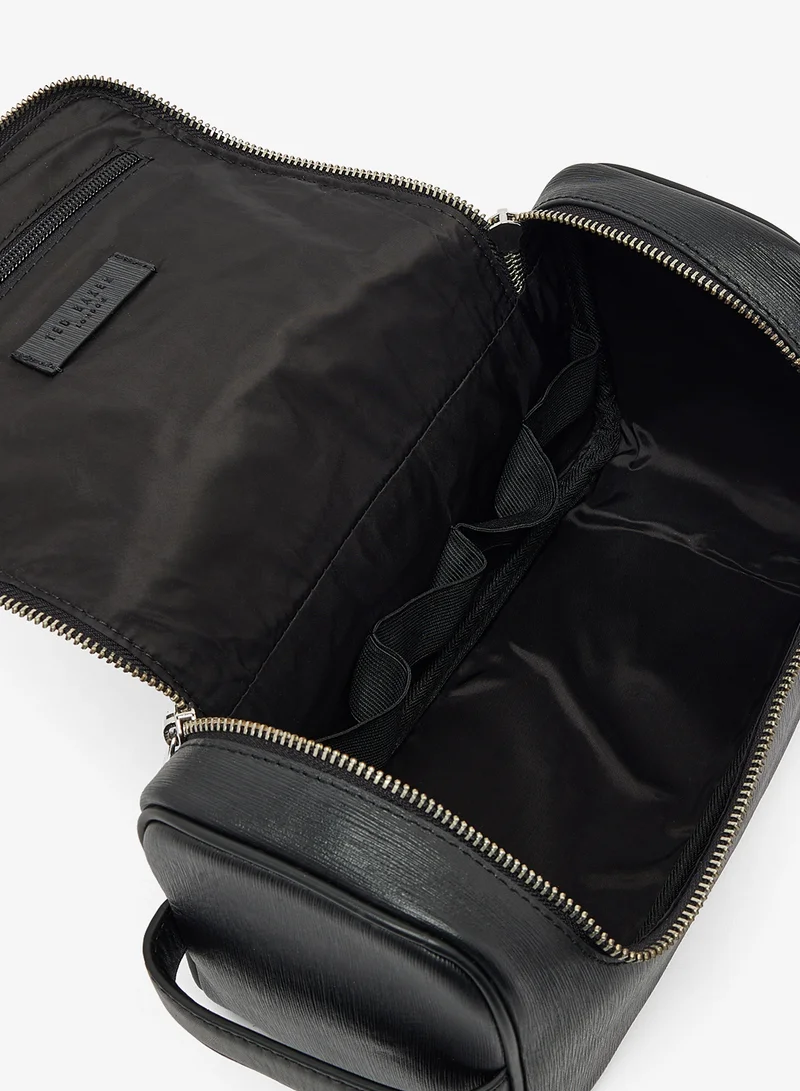 Ted Baker Bark Texture Leather Washbag
