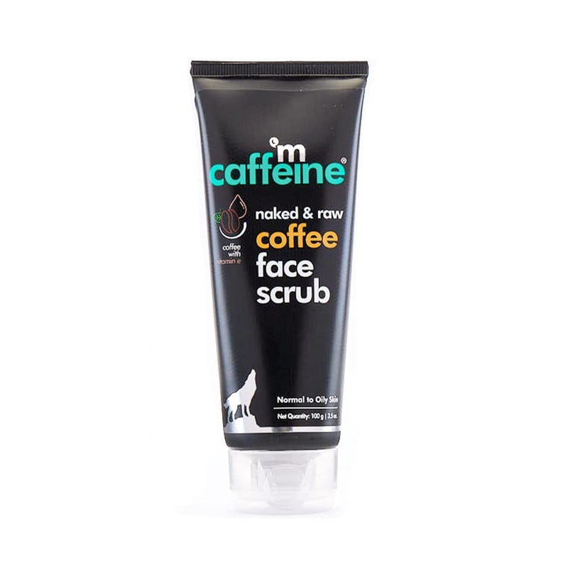 MCaffeine mCaffeine Coffee Tan Removal Face Scrub 100gm Exfoliate Scrub Blackhead Remover Whitehead Remover Dead Skin Remover Detan Pack Caffeine Walnut Scrub for Face Face Scrub For Women Men  - Image 1