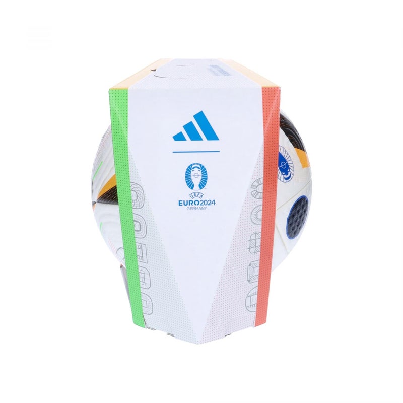 adidas Fussballliebe Euro 2024 FIFA Quality Pro Ball IQ3682, Unisex, Soccer Ball, White/Black/Glow Blue, 5 - Image 4